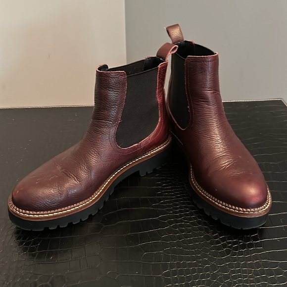 Nordstrom Carlson Miller Burgundy Miller Water Resistant boot Sz 6 - Picture 5 of 5